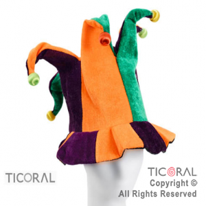 SOMB HS ARLEQUIN CASCABEL VIOLETA NARANJA Y VERDE x 1